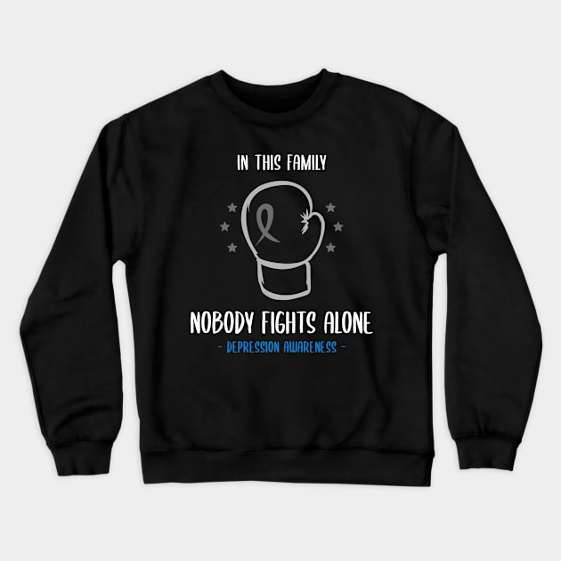 Depression Awareness Crewneck Sweatshirt by victoria@teepublic.com